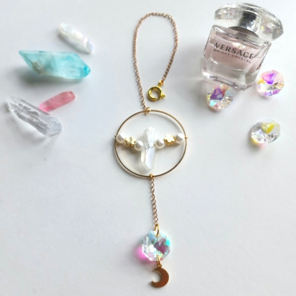 💙 Aura Quartz Car Hanging Decor Charm